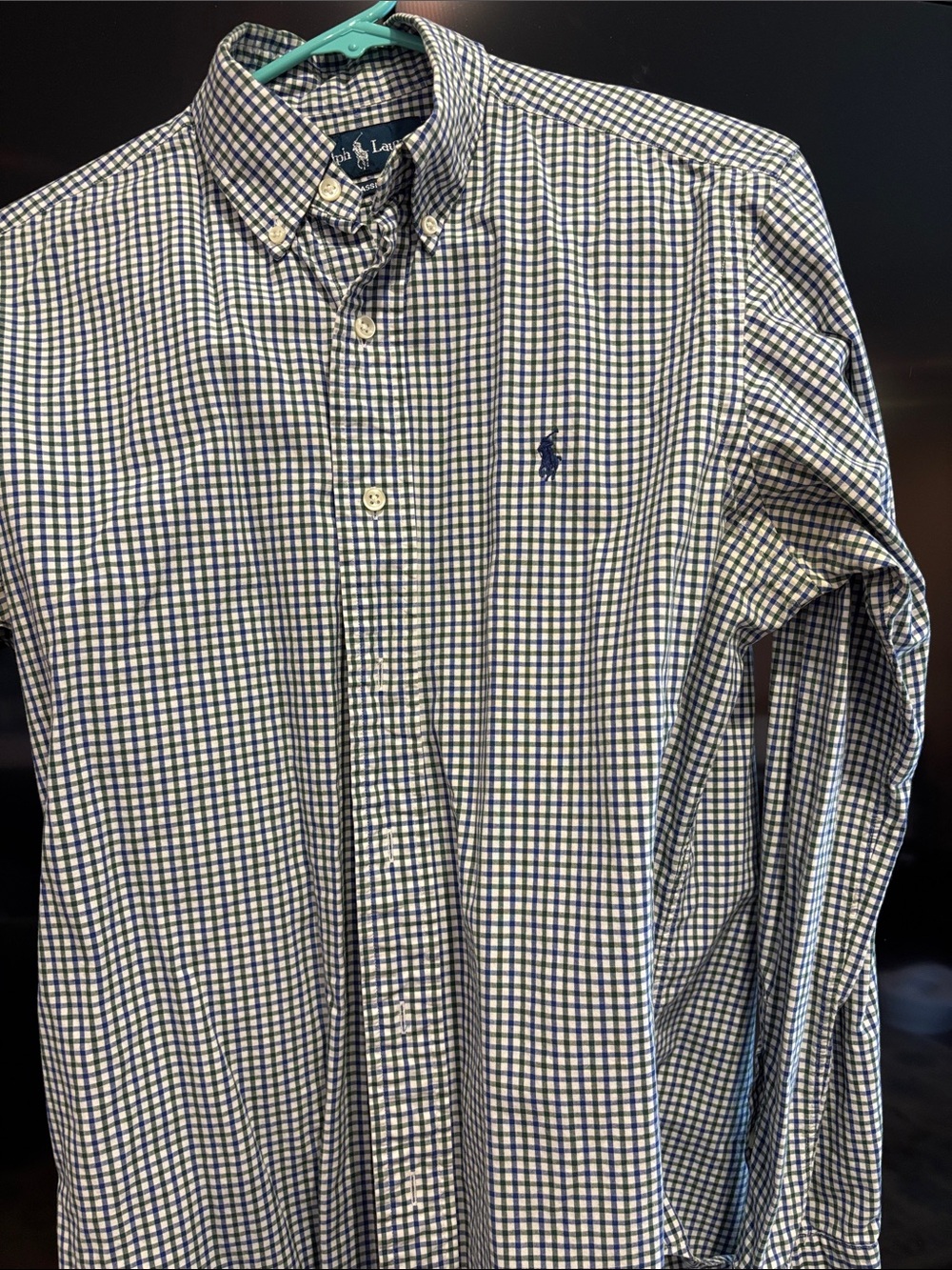 Polo by Ralph Lauren Navy & White Check Button-Down Shirt